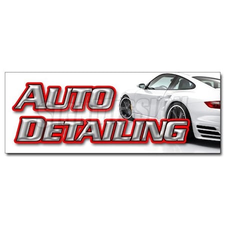 AUTO DETAILING DECAL Sticker Car Wash Wax Cleaning Equipment Supplies